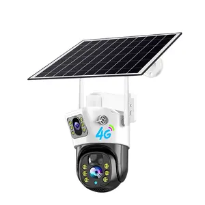 4G Dual Lens Solar kamera PIR Human Tracking 360 Grad drehen Outdoor-Netzwerk WIFI-Sicherheit CCTV-Überwachung IP-Kamera