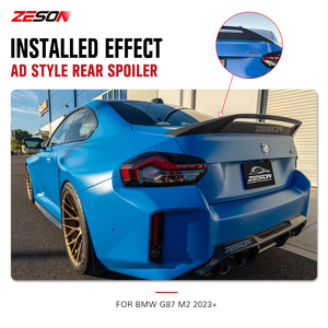 Aileron arrière en fibre de carbone sèche style AD pour BMW M2 G87 Série 2 G42 M240i 230i Coupé <span class=keywords><strong>2022</strong></span>+ - Product Image 2
