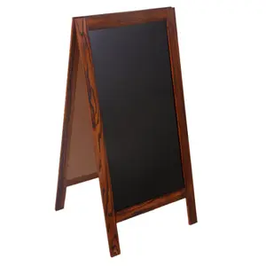 Garden A1 Blackboard Big Set Black White 4 In 1 Multi Function Display Stand Sidewalk Pine Heart Shape Outdoor Wooden Chalkboard