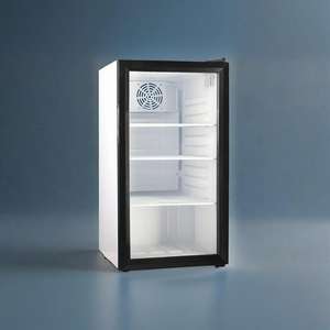 Mini <span class=keywords><strong>nevera</strong></span> de mesa <span class=keywords><strong>pequeña</strong></span> de 90L para oficina/hogar/apartamento, bebidas/<span class=keywords><strong>refrescos</strong></span> con puerta de cristal, armario enfriador de vino, Enfriador de vino, 220V - Product Image 4