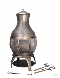 ガーデントレジャーブラック高温塗装スチールチミネア - Product Image 4