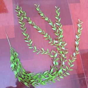 Plante artificielle Tainen en saule pleureur, 100 cm, en plastique vert, pour décoration murale, mariage et maison - Product Image 3