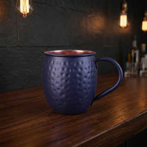 Stainless Steel Cocktail Sublimation Moscow Mule Mugs Party <b>Cups</b> Drink ware Moscow Mule Mug Blue Colour at Wholesale Price - Product Image 1