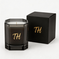 Fabricant de bougies parfumées sur mesure en gros, pots carrés de luxe personnalisés, géométriques, 8oz, 10oz, 12oz, marque privée