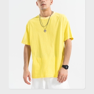 Vêtements imprimés à la demande <span class=keywords><strong>T</strong></span>-shirts noirs surdimensionnés pour hommes Impression personnalisée <span class=keywords><strong>T</strong></span>-shirt de vêtements pour hommes 100% coton - Product Image 4
