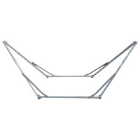 Support de hamac pliable en acier inoxydable, chaise suspendue de loisirs portable d'extérieur, balançoire multicolore 249 cm