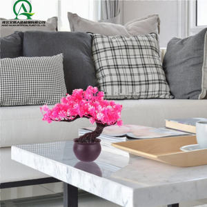 ดอกไม้ประดิษฐ์ประดับดอกไม้สำหรับตกแต่งงานแต่งงานดอกมะลิสีเขียวกระถางในร่มดอกไม้พลาสติก - Product Image 5