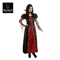 Robe de vampires lumineuse d'Halloween pour femmes adultes ODM vente entière Costumes de télévision et de film