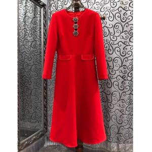 Buy In Bulk Long Sleeve Mid Calf Length Dresses Eco-Friendly Linen Material  | Alibaba.com