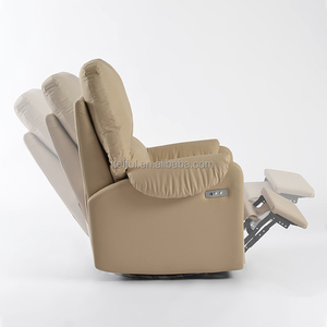 Sillón Reclinable Individual Moderno con Elevación Eléctrica, Tapicería de PU, Silla Mecedora Extensible para Guardería - Product Image 4