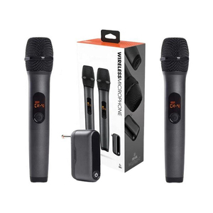 ไมโครโฟนไร้สายคู่ราคาประหยัดสำหรับระบบ JBL พร้อมตัวรับสัญญาณแบบสองช่องสัญญาณ - Product Image 1