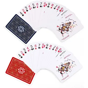 高品质280gsm蓝芯纸扑克牌定制印刷标志扑克牌塞盒包装