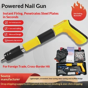 Foreign Trade Gun Staple Gun Mini Nail Gun Silencer Staple Gun Concrete Nagler One Piece <b>Dropshipping</b> - Product Image 4