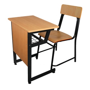 Vente en gros de la table des étudiants du collège bureau de l'école secondaire des Philippines ensemble de bureau et de chaises en bois pour étudiants à bas prix - Product Image 3