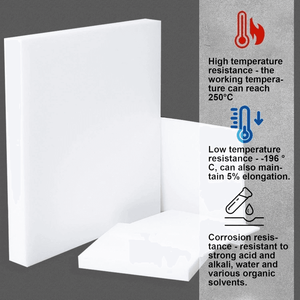 แผ่น <span class=keywords><strong>PTFE</strong></span> ที่ทนต่ออุณหภูมิสูงและตัดเป็นศูนย์แบบกำหนดเอง - Product Image 4