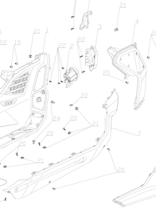 Piezas Vulnerables del Carenado de la Carrocería de Motocicleta en Varios Colores para Longjia XDV250 XDV300 <span class=keywords><strong>XDV</strong></span> 250 Si <span class=keywords><strong>XDV</strong></span> 300i - Product Image 6