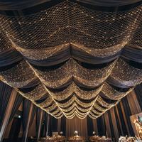 Décoration de fête pour la maison, lumière LED en fil de cuivre en forme d'étoile, filet lumineux, déformable, facile à installer, adapté pour la décoration de restaurant, de scène, de mariage