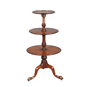 Support à cupcakes en bois 2 pièces au design élégant, écologique, compatible four, lave-vaisselle et micro-ondes, accessoires de décoration de gâteaux BS - Product Image 5