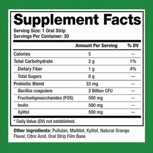 Productos de Tendencia: Tiras Orales Probióticas con Bacillus Coagulans que Promueven el Bienestar General y la Salud Intestinal - Product Image 2