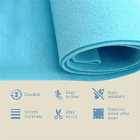 Feutre souple non rigide en tissu feutre de 72 "x 50 verges pour le bricolage, l'artisanat, la couture, le patchwork
