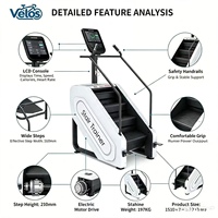 Appareil de fitness pour la maison Velos Source Factory : Simulateur d'escalade Stairmaster avec écran LED pour entraînement cardio