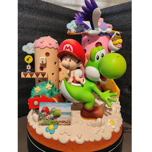 Sculpture de dessin animé <span class=keywords><strong>Mario</strong></span> Dream <span class=keywords><strong>Studio</strong></span> Yoshis Island Diorama Statue en résine - Product Image 5