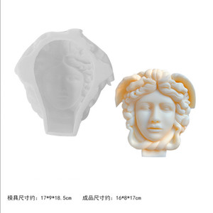 Bs291sculpture <span class=keywords><strong>de</strong></span> cheveux <span class=keywords><strong>de</strong></span> serpent <span class=keywords><strong>de</strong></span> déesse grecque, moule <span class=keywords><strong>de</strong></span> bougie <span class=keywords><strong>de</strong></span> visage en résine <span class=keywords><strong>de</strong></span> plâtre, moule <span class=keywords><strong>de</strong></span> bougie à grande tête <span class=keywords><strong>de</strong></span> Medusa - Product Image 6