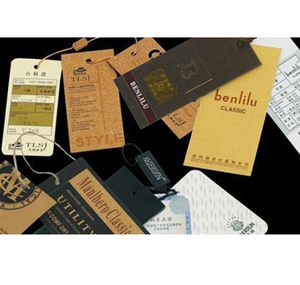 Étiquettes suspendues en papier kraft Disha de qualité supérieure, personnalisables, forme sur mesure pour vêtements, bijoux et chaussures/emballage cadeau/marquage - Product Image 2