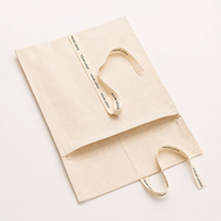 Pochette en toile avec fermeture à ruban, logo personnalisé imprimé, rabat enveloppe, pochette à bijoux en coton, emballage cadeau en gros