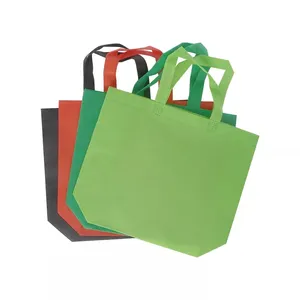 Bolsas de mano no tejidas personalizadas, bolso de compras reutilizable, no tejido, para compras y comestibles