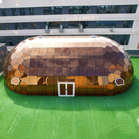 RAXTENT Dôme ovale en verre de 12*21M pour événements et complexes de glamping