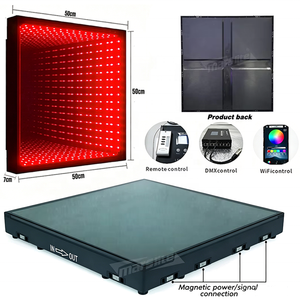 Pista de Baile LED 3D Magnética IP54 para Exteriores, Pista de Baile Iluminada LED para Bodas, Panel de Pista de Baile LED para DJ, Discoteca, Fiesta - Product Image 4