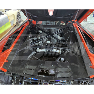 ชุดแผงห้องเครื่องยนต์คาร์บอนไฟเบอร์แบบแห้งรุ่นใหม่สำหรับ Aventador LP700 ปี 2011-2015 พร้อมลายทอ 3K/6K/12K ผิวเงา/ผิวด้าน - Product Image 1