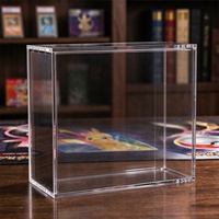 Boîte de présentation en acrylique pour ETB avec couvercle magnétique anti-poussière, protection pour Elite Trainer Box, rangement pour collection de cartes TCG, taille personnalisée disponible