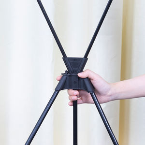 Hoogwaardige op maat gemaakte logo bedrukte draagbare X-bannerstandaard, verstelbare X-bannerstandaard voor beurspromotie - Product Image 4