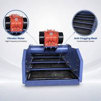 Vibrateur à double étage robuste ZS-1860 à mouvement linéaire pour le tamisage des sels de shale, en polyuréthane/acier inoxydable, pour les solides de boue de forage