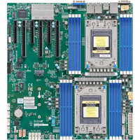 Nouvelle carte mère de serveur Supermicro H12DSi-NT6, double SP3 AMD EPYC 7002 7003 DDR4 E-ATX 2*10GBase-T LAN IPMI C621, ordinateur de bureau