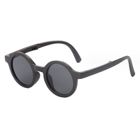 Lunettes de soleil pour enfants tendance, logo personnalisé, monture ronde mignonne, matériau PC, protection UV400, multicolores pour enfants