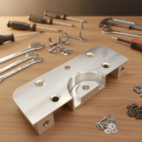 Service d'usinage CNC de haute précision OEM ODM, plaque de fixation en aluminium usinée CNC sur mesure avec trous et filetages personnalisés