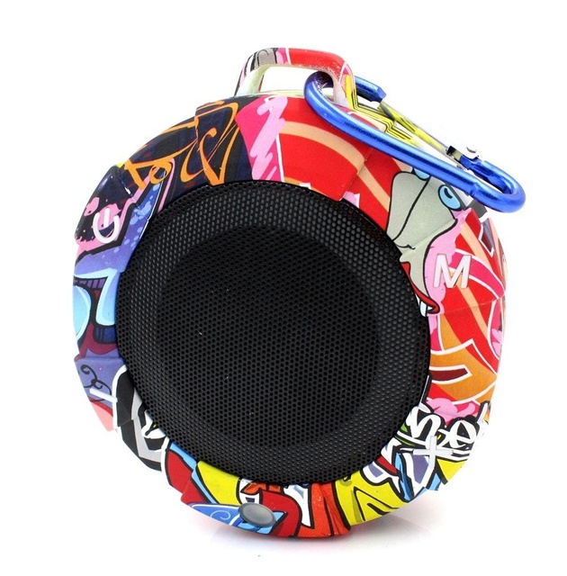 IPX6 Waterproof Mesh Drop-proof Silicone case AUX TF Card Call Mini USB Charging Outdoor Portable Speaker Wireless