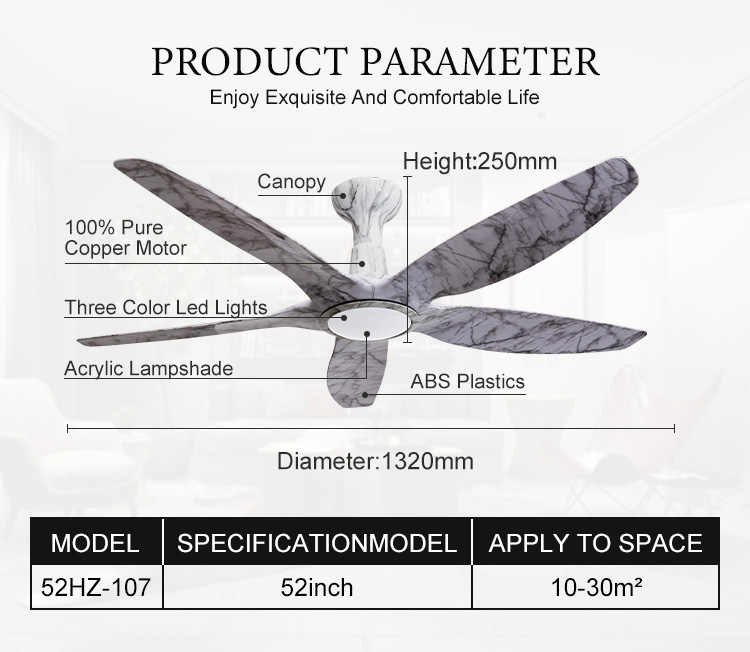 Most Selling Products Can Be Customized Interior Decoration Lighting Iron Material Light Ceiling Fan Light Led