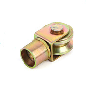 Roulette pivotante à double roulement 360° pour porte coulissante, poulie de rail, rouleau plaqué couleur, multi-spécifications, chariot de transport, roue de guidage