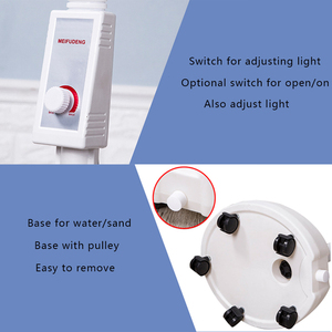 Lámpara de aumento blanca Led Cool White Flexible Beauty Nail Microblading Hair Salon Lámpara de pie para maquillaje permanente con rueda - Product Image 6
