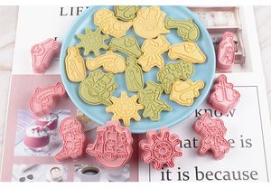 Safran 8 pièces/boîte Pirate <span class=keywords><strong>emporte</strong></span>-pièces ensemble garçon biscuits avec 8 pièces <span class=keywords><strong>marin</strong></span> Cookie timbres en plastique Biscuit moules Cookie outils - Product Image 6