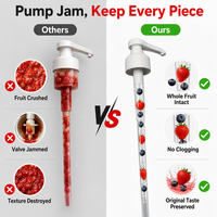 Pompe de distribution liquide pour sirop de miel de qualité alimentaire, anti-fuite, haute dose, pompe distributrice de café, jus, huile pour bouteille UK30 38/400