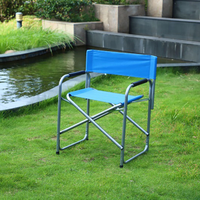 Chaise de camping pliable, chaise d'extérieur pour la plage, la pêche, le jardin, le pique-nique, tissu Oxford avec accoudoirs, logo personnalisé