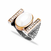 Design authentique Pour Les Femmes En Gros Artisanal Authentique 925 Bague en Argent Sterling