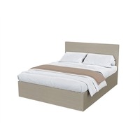 Ensemble de chambre d'hôtel moderne, cadre de lit double en bois pour chambre d'hôtes