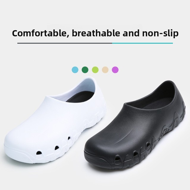 For Non-Slip Breathable Lightweight Durable Oil-Resistant Rubber Outsole Unisex All Seasons Work Shoes for Chef Electronics