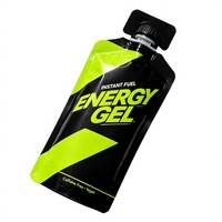 Pochette souple personnalisée brillante avec bec verseur et bouchon pour emballage de gel énergétique, nutrition sportive et liquides
